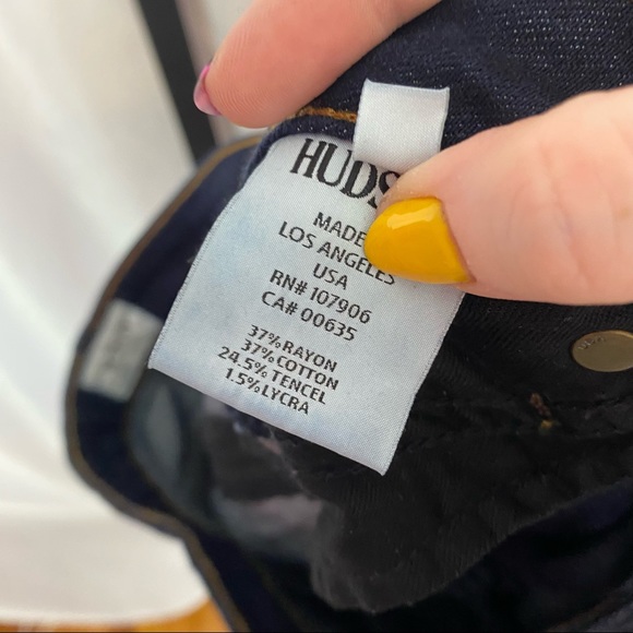 Hudson Dark Wash Wide Leg Jeans, size 26 - Picture 4 of 8